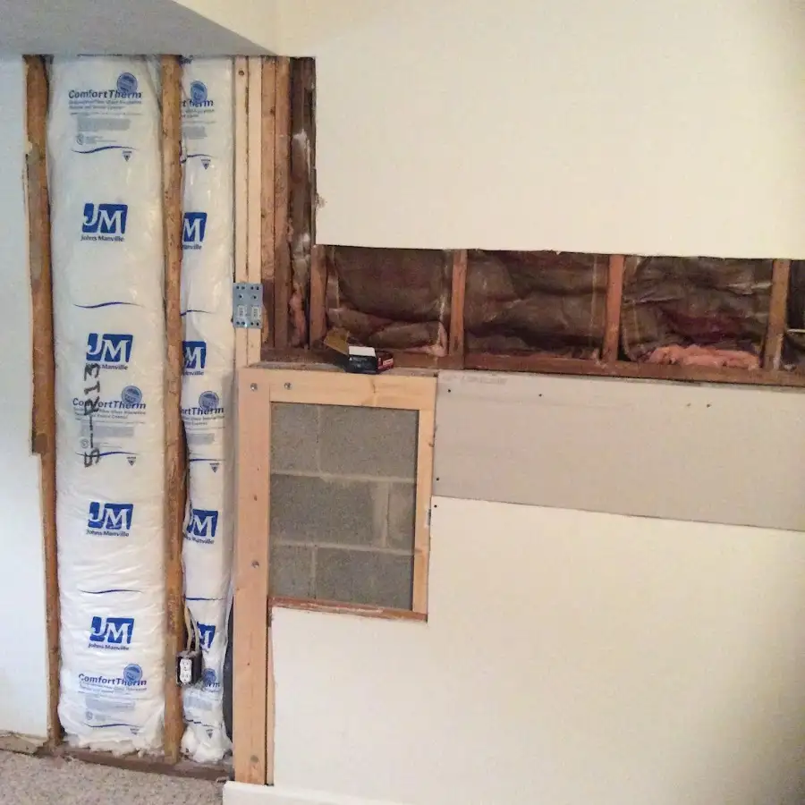 Wall insulation replacement during Odor Removal & Deodorization in Fairview Shores